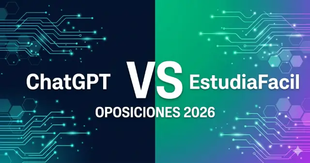 Comparativa entre ChatGPT y EstudiaFacil para preparar oposiciones en España en 2026