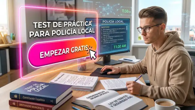 Test oposiciones policía local online gratis con inteligencia artificial